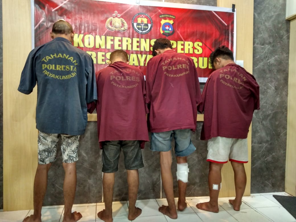 Empat Kawanan Jambret di Kota Payakumbuh Berhasil Ditangkap