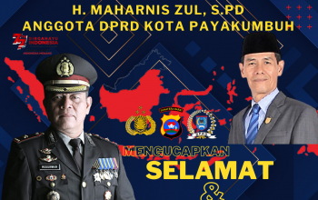 H.Maharnis Zul,S.Pd Anggota DPRD Kota Payakumbuh Beri Ucapan Selamat Kepada WakaPolres Kompol Russirwan,S.H.